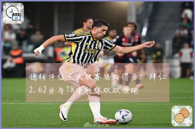 德转评估五大联赛场均得分：拜仁2.62分与78净胜球双双领跑